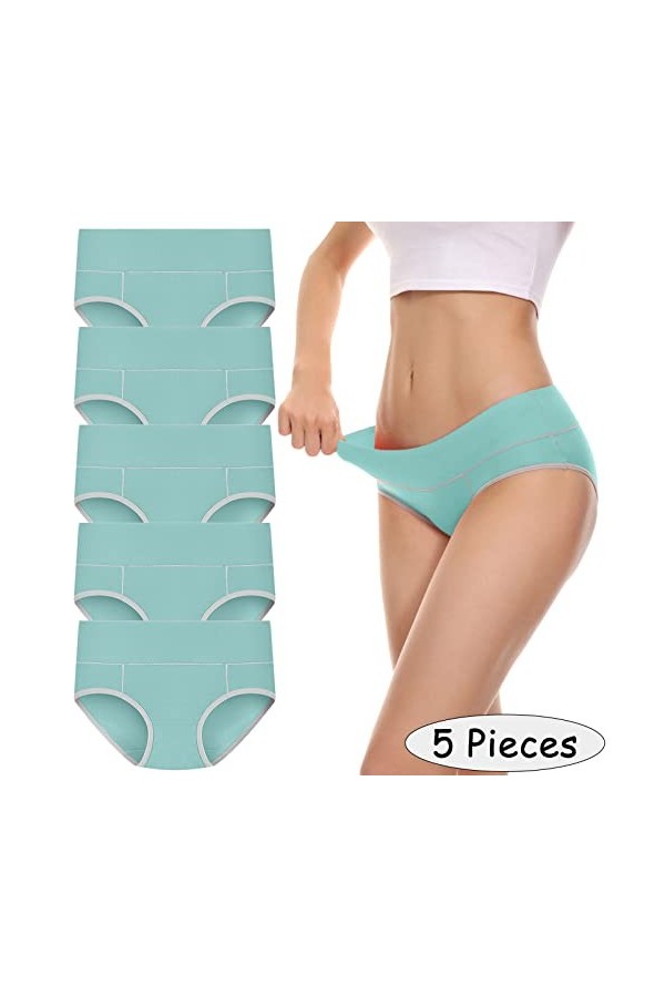 Générique Culottes Shorties Et Strings Femme Menstruelles Shorties Dentelle Pas Cher Slips Couleur Unie Boxer Multicolore Lég