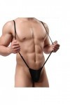 Sous-vêtement sexy pour homme coquine salope réglable bandoulière fantaisie string fantaisie, noir, taille unique