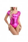 Lingerie Sexy Femme Grande Taille Brassière Femmes Wetlook Body Shiny Ballet Justaucorps Dance Body Jumpsuit Party Dance Wear