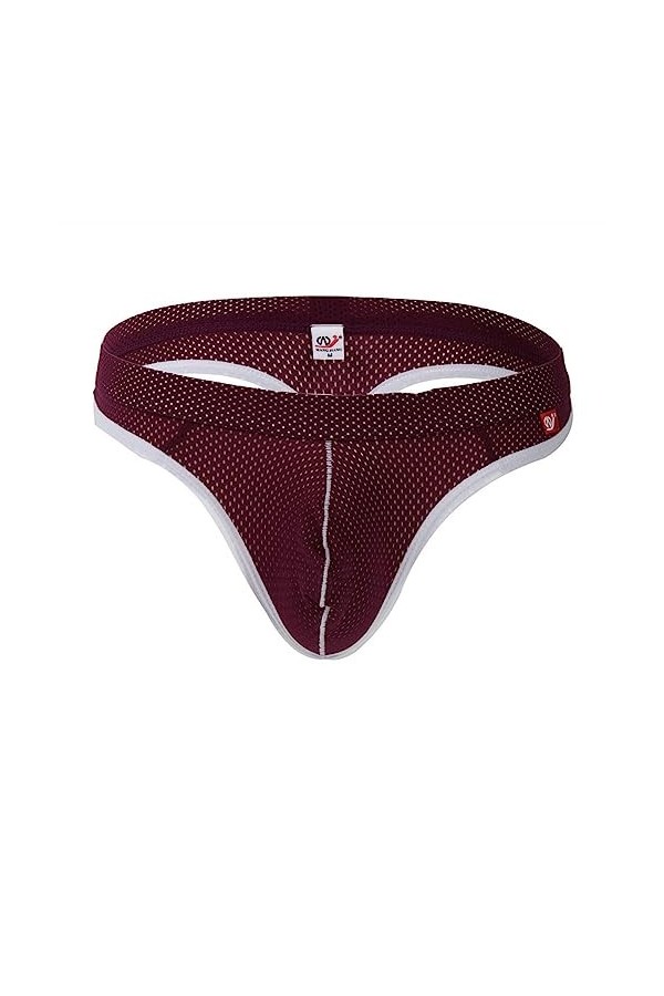 MACIUM Strings Hommes Et Cordes G Net Sera sans Couture Taille Basse sous-vêtements Hommes String sous-vêtements,Violet,L