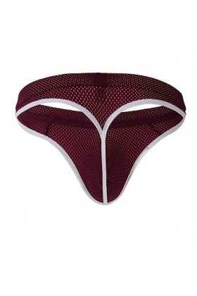 MACIUM Strings Hommes Et Cordes G Net Sera sans Couture Taille Basse sous-vêtements Hommes String sous-vêtements,Violet,L