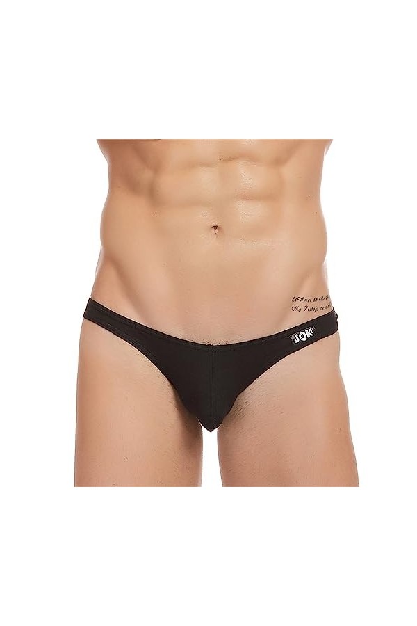 Jock Strap Athlétique Homme sous-vêtement Homme Pur Coton Taille Basse String Homme Sexy Convexe Physiologique T Pantalon sou