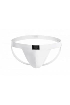 MACIUM sous-vêtements Homme Sexy sous-vêtement Homme Fesses Vides Double String sous-vêtement Couple sous-vêtement,Blanc,S