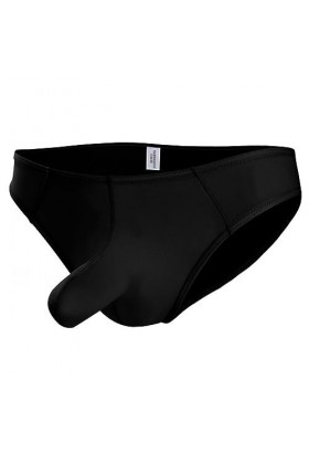 MACIUM sous-vêtements Jockstrap Sexy pour Hommes sous-vêtements pour Hommes en Soie De Glace Slips Sexy Minces,Noir,XL