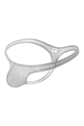 sous-vêtements de Strings pour Hommes sous-vêtement pour Homme en Maille Respirante String sous-vêtement Sexy pour Homme,Gris