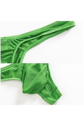 sous-vêtements de Strings pour Hommes sous-vêtement pour Homme en Maille Respirante String sous-vêtement Sexy pour Homme,Gris