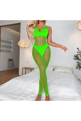 MODSGUE Y Dessous sexy push-up en dentelle avec décolleté Catsuit y Bralette Sexy Onesies Hipsters, vert, taille unique