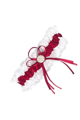 1 jarretière pour robe de mariée - Souple - Élastique - Sexy - Avec anneau de jambe - Fabriqué à la main - Pour mariage - Pou