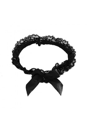 Bramian mariage nuptiale dentelle blanche porte-jarretelles arc jambe manches élastique jambe anneau bal danse cosplay fête p