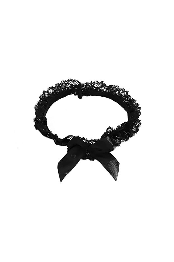 Bramian mariage nuptiale dentelle blanche porte-jarretelles arc jambe manches élastique jambe anneau bal danse cosplay fête p