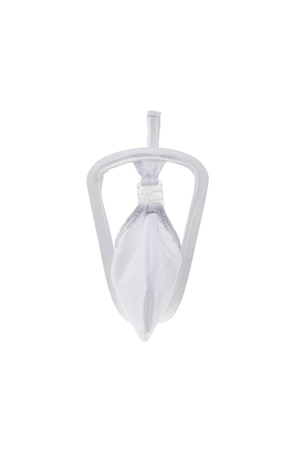 sharprepublic C-string Homme Sexy Ouvert Erotique Slip Lingerie Queue String - blanc, comme décrit