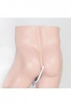 sharprepublic C-string Homme Sexy Ouvert Erotique Slip Lingerie Queue String - blanc, comme décrit