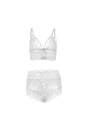 sous-Vetements Femme Sexy Lingerie Sexy Ensemble Erotique Vêtements De Nuit 2 Pièce Ensemble Soutien Gorge et String Dentelle