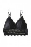 Lenceria Sexy Para Mujer Para Sexo Exotico Soutien-gorge enveloppant en dentelle sexy avec dos ouvert et bouton unique, Noir 