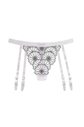 HELLORSOON String Dentelle Femme,Sexy Body Maille Transparente Échancré Body Lingerie Tanga pour Femme