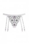 HELLORSOON String Dentelle Femme,Sexy Body Maille Transparente Échancré Body Lingerie Tanga pour Femme