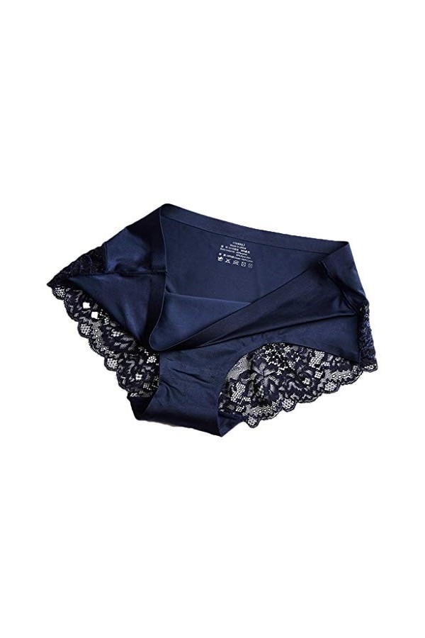 HELLORSOON String Ficelle Femme Doux Sexy Lace Dentelle Coupe Française String Dentelle Transparent Érotique Romantique sous-