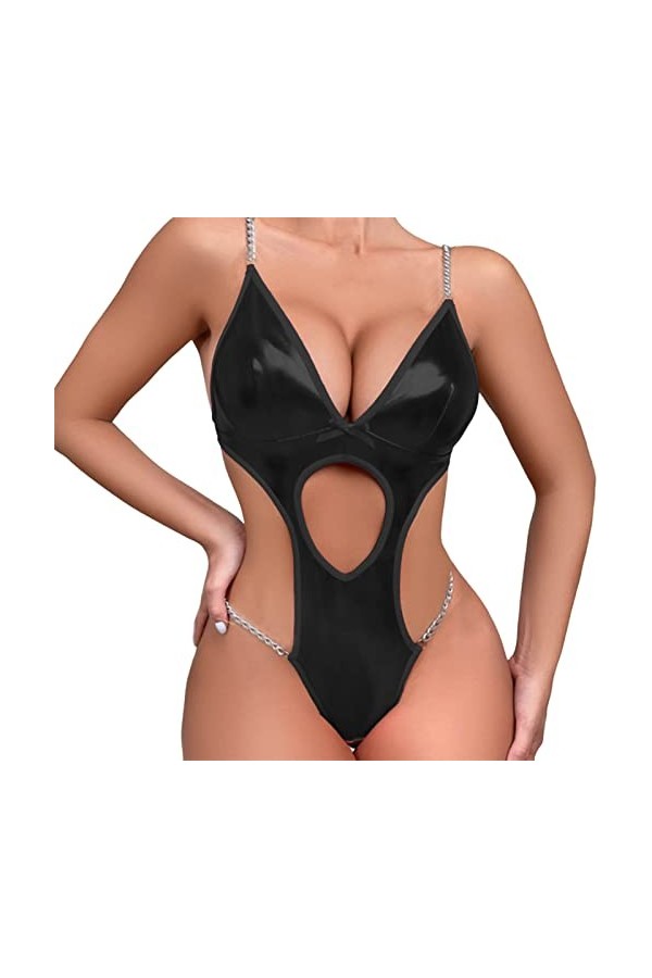 Générique Femmes Sexy Dentelle Lingerie Femme Sexy Dentelle Décolleté en V Sexy Teddy Robe de Nuit Femme Lingerie Pas Cher Fe