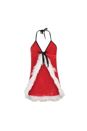 Générique Nuisette Dentelle Femme Tenu Sexy Coquin Sexy Ouverte Vetements de Nuit Lingerie Licou en Dentelle Sexy et Strings 