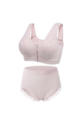 Xbemkste Ensemble soutien-gorge de sport, débardeur confortable pour femme, taille moyenne et haute, avec bouton avant, respi