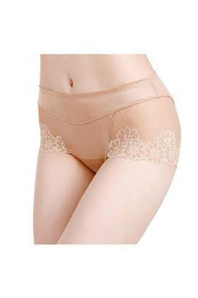 Culotte en Dentelle Transparente pour Dames Sexy de Grande Taille en Coton Creux de qualité Respirante Lingerie Homme Transpa