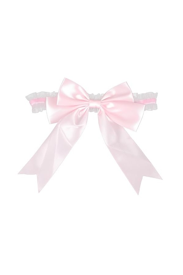 Abaodam 1 Pc Jarretière Strass Porte-Jarretelles De Mariage Mariée Ceinture Jarretière Accessoires De Vêtements De Mariée Arc