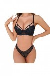 Soutien-Gorge pour Femme avec Soutien supérieur en Maille et Anneau en Acier pour Rassembler Un Ensemble Amusant Sexy et sédu