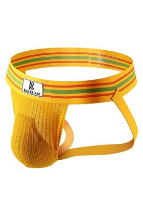 Knickers Ride Up Sous-vêtement sexy pour homme, jaune, L