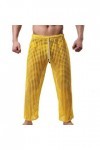 Gefomuofe Pantalon en maille pour homme - Pantalon de loisirs transparent - Pantalon sexy en maille - Sous-vêtements en maill