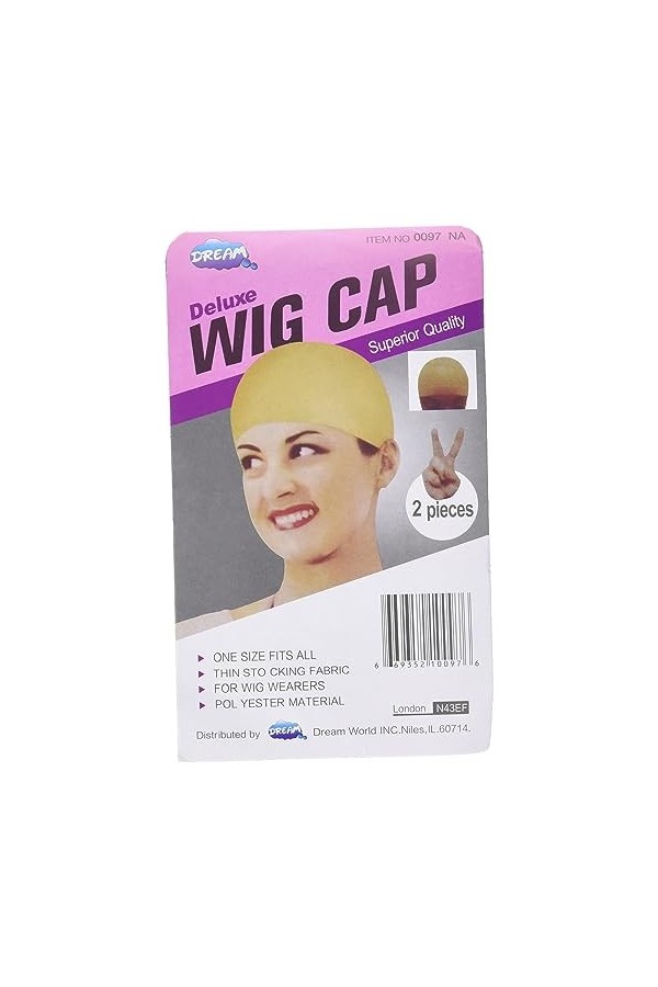 2 Wig cap Beige taille 1
