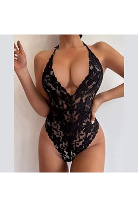 MODSGUE Ensemble de lingerie érotique en dentelle - Coupe ajustée - Sous-vêtements séduisants - Lingerie rétro - Tenue cospla