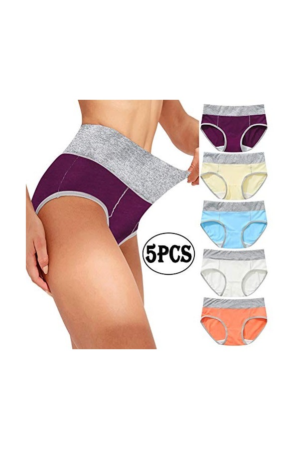 PANPANY Culottes pour Femme Sexy sous Vetements Femme Soutien-Gorge sans Couture Culottes Panties Slips Confortables Dentelle