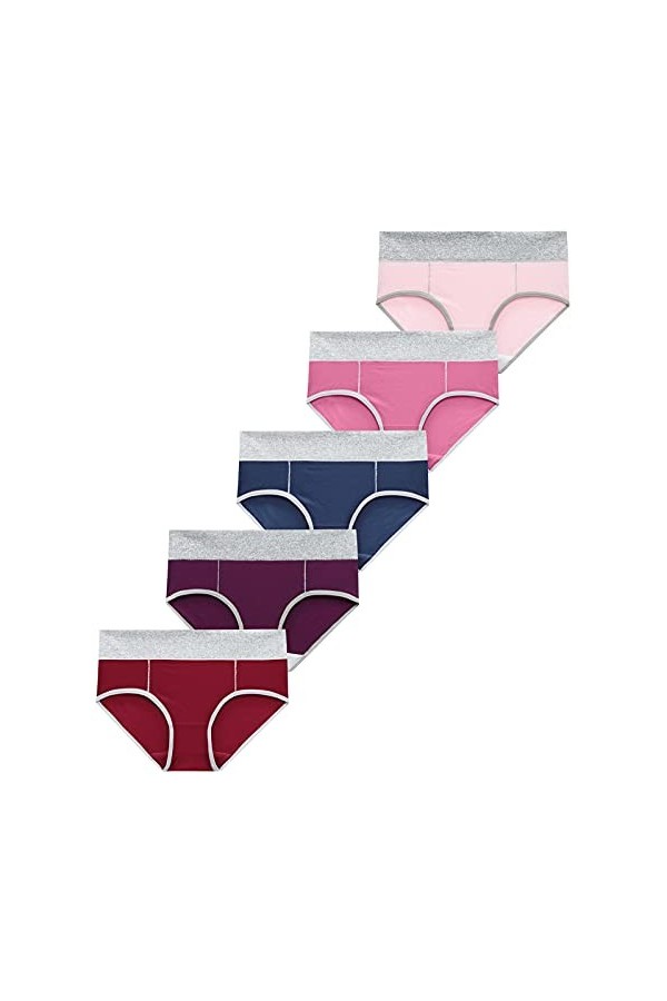 PANPANY Culottes pour Femme Femme Multipack Confortables Tanga Slips Culottes Taille Basse Dentelle Multicolore Panties Sexy 
