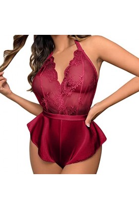 Pyjama Femmes Sexy Ourlet en Dentelle Lenceria Extreme Sexy Dessous New Luxury Sexs Noir Couleur Femmes Sexy Jarretière Linge