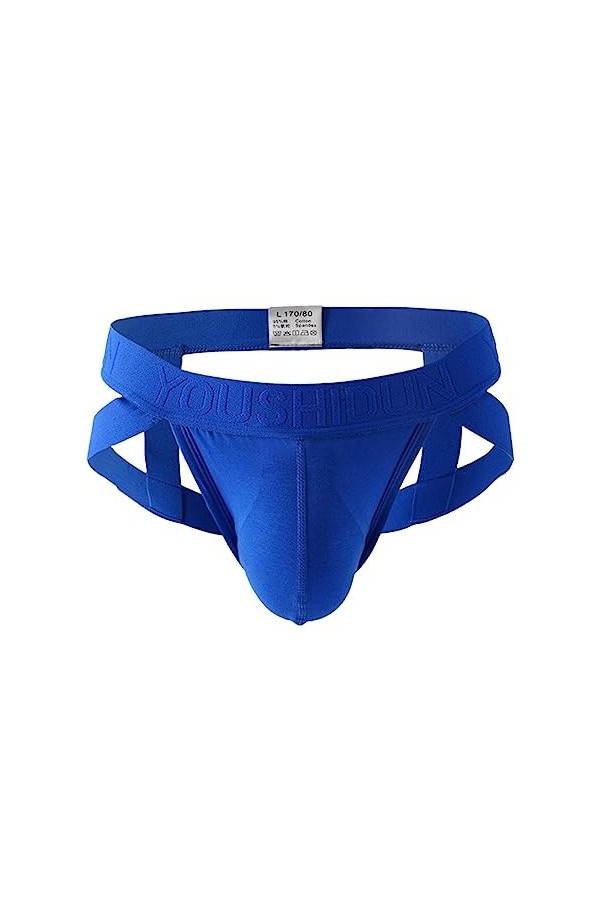 wjiNFDFG Peignoir Capuche Noir Fashion Sexy Adult Low Rise Mens Open Hip Polyester Triangle Pants sous Vêtements Blue, XL 