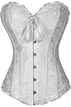 JEShifangjiusu Sexy Classic Femmes Corset DéColleté Lacets Corset Moulage Floral DéColleté Corset Corset Corset Corset Top B