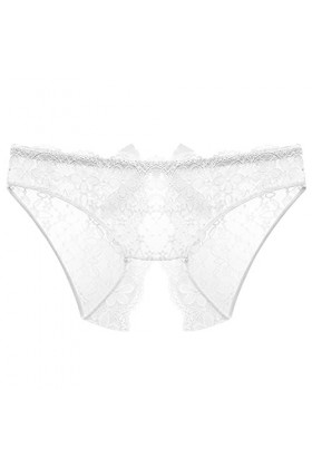 RUITOTP Culottes pour Femmes Culottes Sexy Taille Entrejambe Ouverte Slips sous-vêtements en Dentelle intimes String Noir Sex