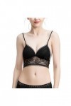 Soutien-Gorge Dos Femme Dentelle Forme U Soutien-Gorge Dos 38B Noir Menstruelle Adolescente Abondant Black, XL 