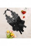 Sexy Saint Valentin Lingerie VêTements Lingeries en Dentelle avec Anneau en Acier Bretelles Sexy Brassière Grande Taille Stri