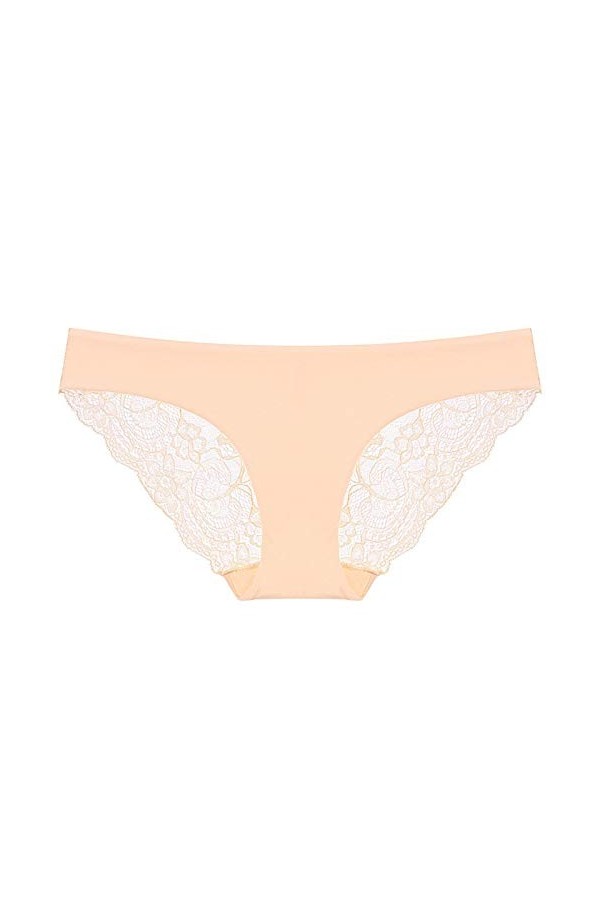 Panties Femme Dentelle Culottes Ouvert sous-Vetements Chic String Sexy Taille Patchwork Pas Cher Coquine Respirant Fendue Tho