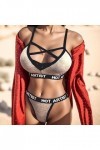 Zannycn Ensemble de lingerie sexy pour femme - Ensemble licol - Tenue sexuelle - Ensemble de sous-vêtements pour femme - Sout