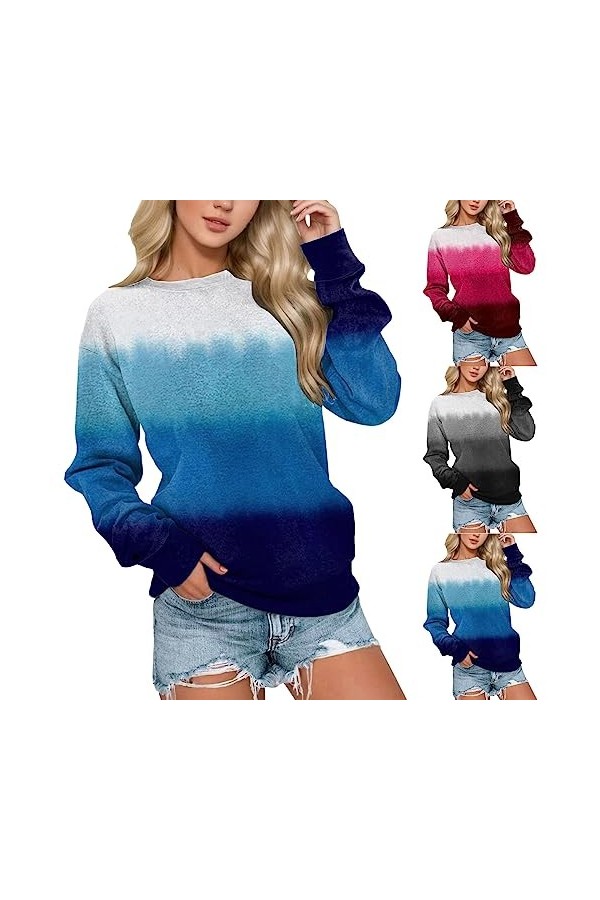Mymyguoe Sweat à capuche pour femme - Sweat-shirt chaud et tendance pour filles mignonnes - Ample - Avec capuche - Vintage - 