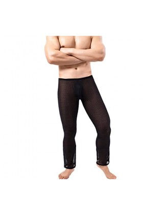 OUAPPA sous-vêtements Sexy pour Hommes Slip Respirant en Maille Lingerie Dentelle Sexy Homme