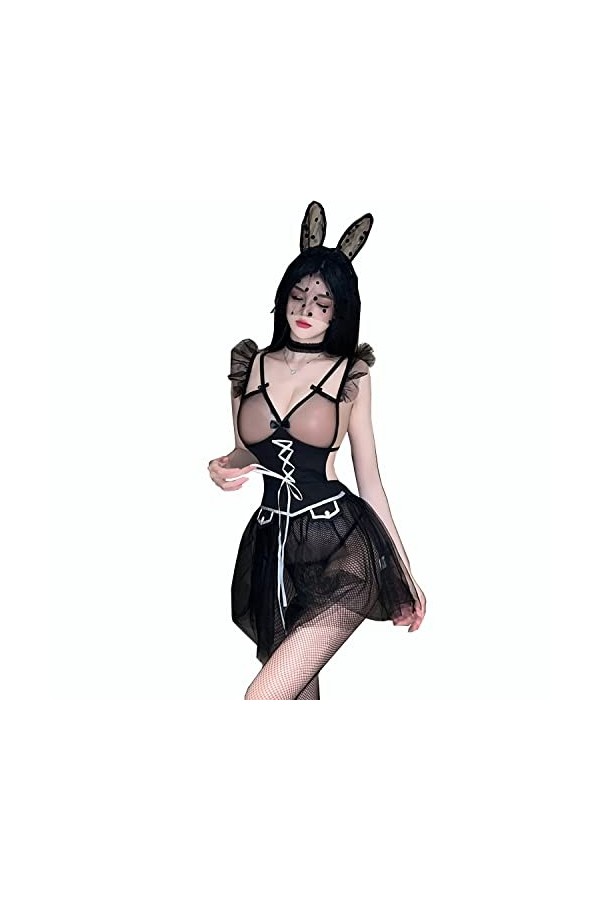 LureZone Vêtements sexy pour femme lapin fille vêtements anime cosplay sous-vêtements kawaii coquins lapin fille soubrette vê
