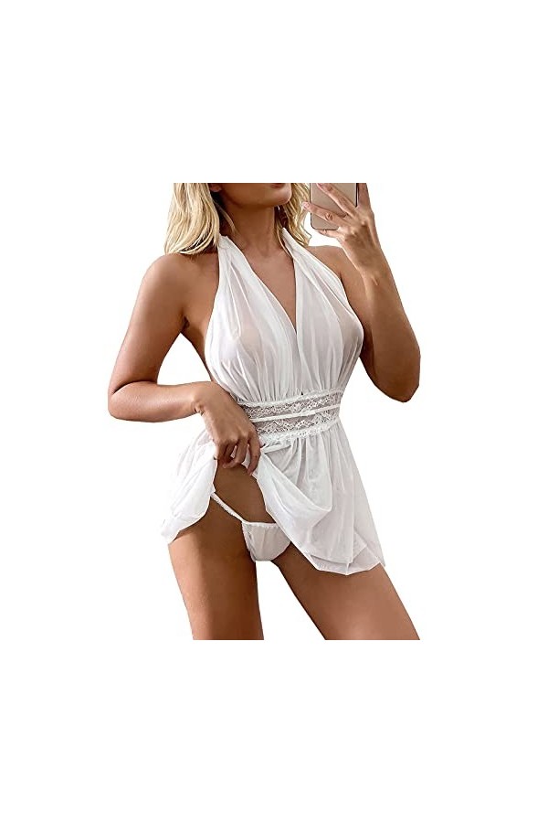 Lingerie Sexy Femme Coquine Hot - Tenue Erothique Sexy TenueSexy Mini Robe Erotique Mini Cosplay Corset BodyconLingerie Robe 