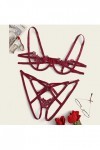 Vêtements De Nuit Femme Erotique sous-Vetements Dentelle Lingerie Sexy Ensemble Sexy Ensemble Soutien Gorge et String 2 Pièce