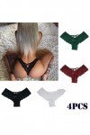 6pcs /4pcs Slip De Dentelle Sexy Strings Grande Taille Femmes Sexy Tangas Erotique Briefs Culottes Creux Dentelle élastique T