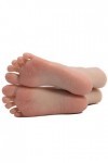 WRQ Silicone Pieds Modèle, 1 Paire Réaliste Fillepied Chaussette en Silicone Fille Pieds Mannequin Modèle Pied Outils pour Ch