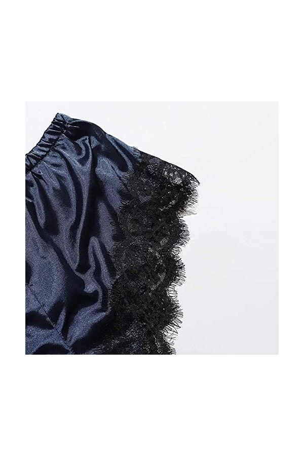 Ncenglings Peignoir Polaire Courte sous-vêtements en V Profond Body Robes Cou Sexy 4 pièces Jarretière Lingerie Femmes Dentel