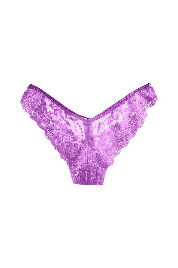 sous-Vetements Femme Ouvert Panties Dentelle Culottes Sexy String Chic Erothique Lingerie Confortable Respirant Patchwork Tai